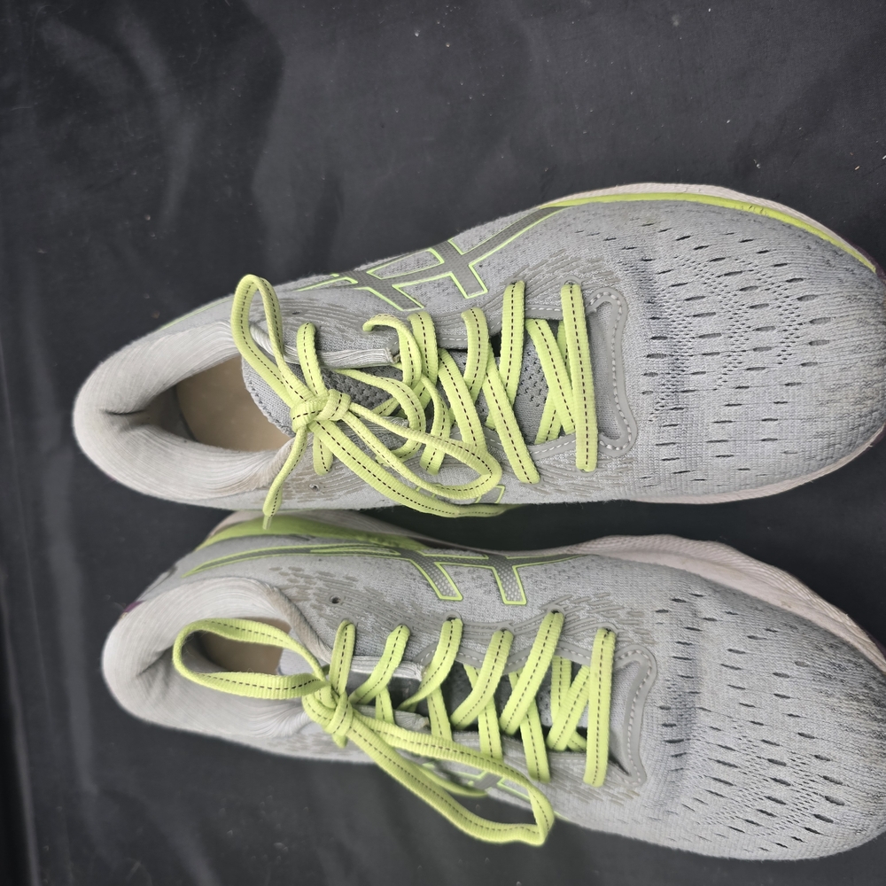Asics‎ Gray and Neon Green Athletic Shoes